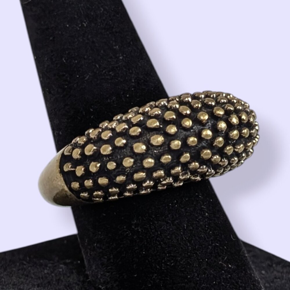(2/$20) Chunky Bumpy Metal Statement Ring